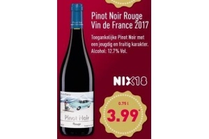 pinot noir rouge vin de france 2017