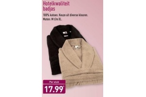 hotelkwaliteit badjas