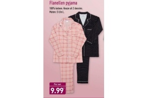 flanellen pyjama