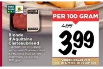 blonde d aquitaine chateaubriand