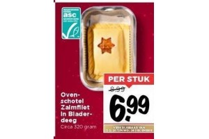 ovenschotel zalmfilet in bladerdeeg