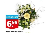 happy new year boeket