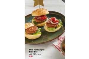 mini hamburgerbroodjes