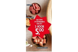 alle tapas of buitenlandse kaasjes