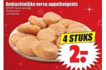 ambachtelijke versie appelbeignets