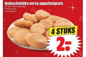 ambachtelijke versie appelbeignets