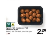 specialiteit van slager piet snackballetjes