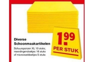 diverse schoonmaakartikelen