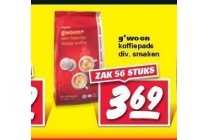 g woon koffiepads