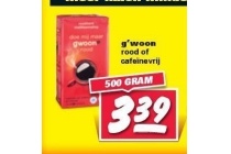 g woon cafeinevrij