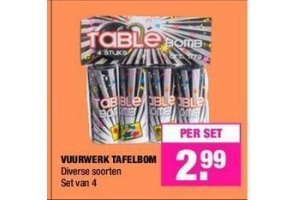 vuurwerk tafelbom