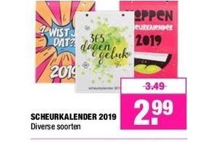 scheurkalender 2019