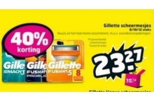 gillette scheermesjes 8 10 12 stuks