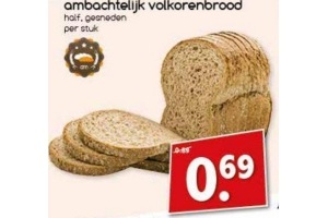 ambachtelijk volkorenbrood