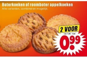 boterkoeken of roomboter appelkoeken