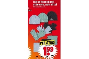 falcon fleece handschoenen col of muts