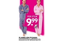 flanellen pyjama