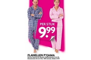 flanellen pyjama