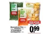 boerenkool fijn hutspot of stamppot aardappelen