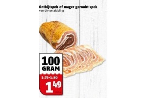 ontbijtspek of mager gerookt spek