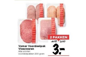 vomar voordeelpak vleeswaren