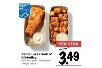 verse lekkerbek of kibbeling