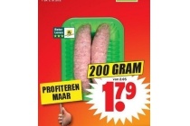 biologische saucijzen