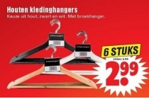 houten kledinghangers