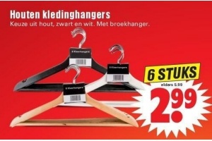 houten kledinghangers