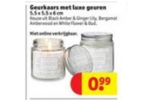 geurkaars met luxe geuren