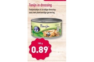 tonijn in dressing