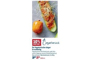 de vegetarische slager broodbeleg