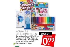 hobby en schilderartikelen