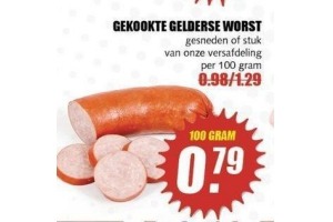 gekookte gelderse worst