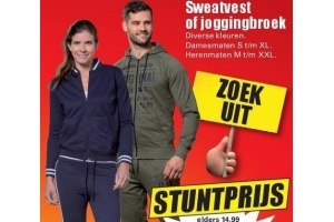 sweatvest of joggingbroek