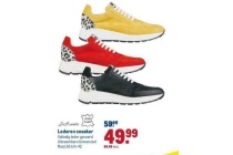 lederen sneaker