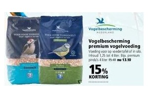 vogelbescherming premium vogelvoeding