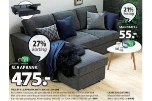 vejlby slaapbank met chaise longue