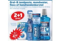 oral b tandpasta mondwater floss of handtandenborstel