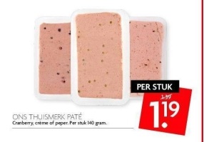 ons thuismerk pate