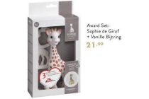 award set sophie de giraf vanille bijtring
