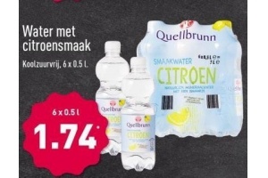 quellbrunn water met citroensmaak