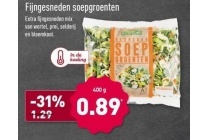 fijngesneden soepgroenten