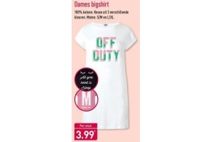 dames bigshirt