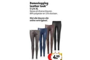 dameslegging leather look