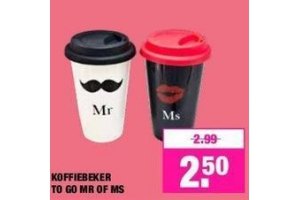 koffiebeker to go mr en ms