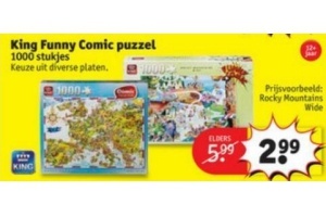 king funny comic puzzel