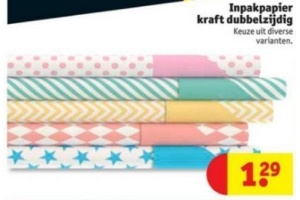 inpakpapier kraft dubbelzijdig