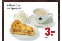 koffie of thee met appelpunt