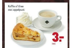 koffie of thee met appelpunt